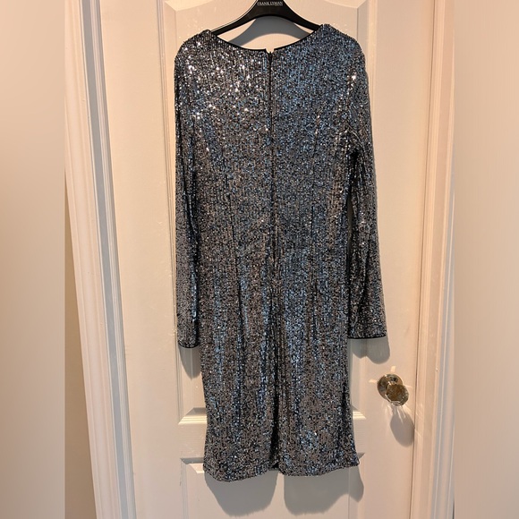 Joseph Ribkoff Long Sleeve Sequin Dress - Picture 3 of 5